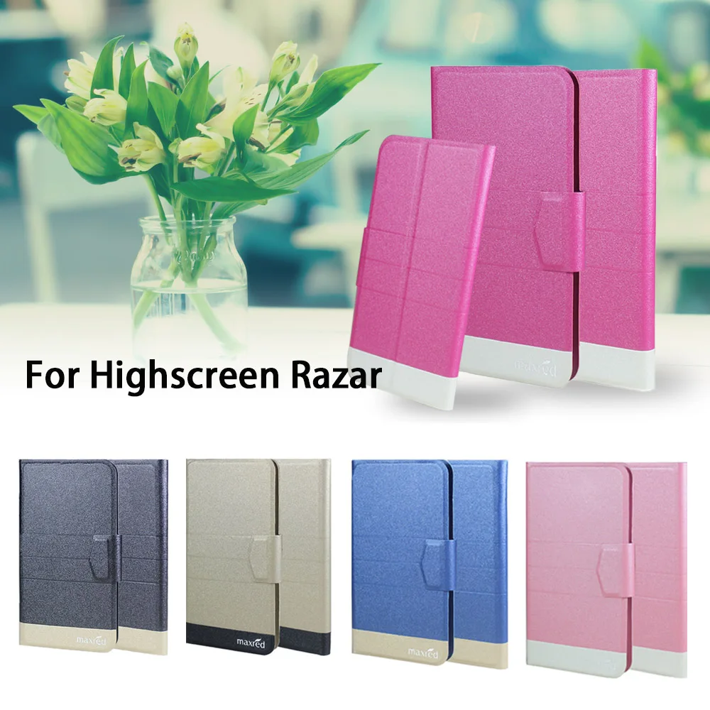 5 видов цветов жарко! Highscreen Razar чехол для телефона кожаный Прямая поставка с