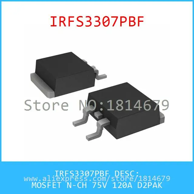 Бесплатная Доставка 1 Шт./лот IRFS3307PBF MOSFET N CH 75 В 120A D2PAK 3307 IRFS3307|shipping from us to malaysia|shipping