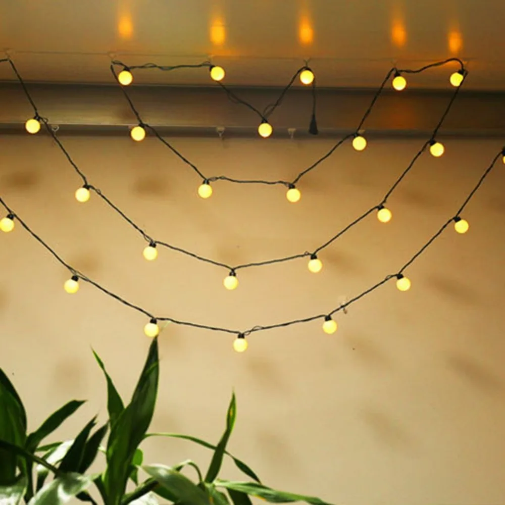 Led Desire Ball Light String Background Wall Decorative Curtain | Лампы и освещение