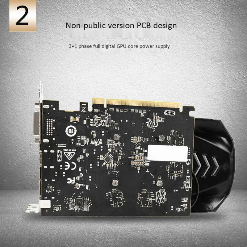 Rx 560 Gpu 4 ГБ Gddr5 128Bit игровой Настольный ПК Видеокарта поддерживает Dvi D/Hdmi2.0B Pcie