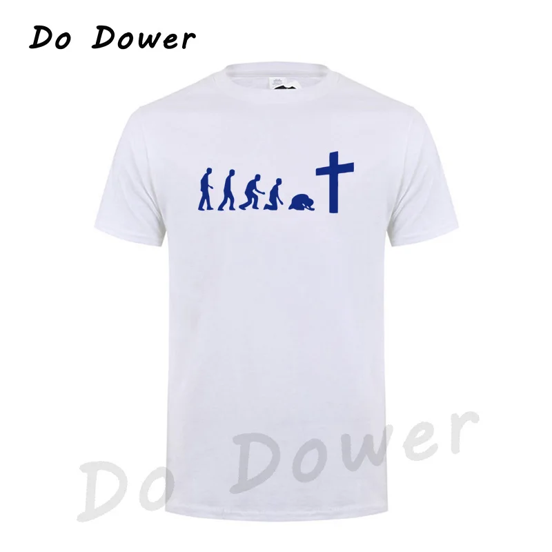 White 2 God Is Love Jesus Is Wonderful Team Jesus Evolution Real men Pray футболка христианский Иисус религиозная вера Христос Футболка - Цвет: White 2