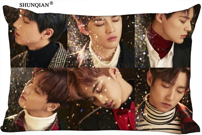 Korean Pop NCT Rectangle Pillowcase Zipper Wedding Custom Pillow Case 40X60cm 50X75cm(two sides)Pillow Cover | Дом и сад
