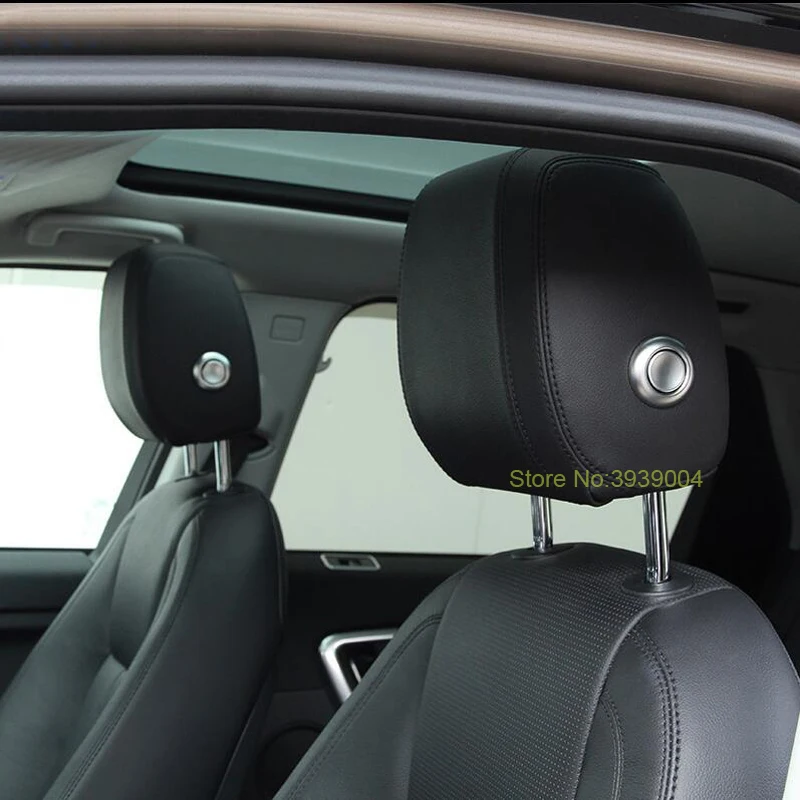Для Range Rover Velar 2018 4 шт. АБС пластик хром подголовник подушка регулировка кнопки