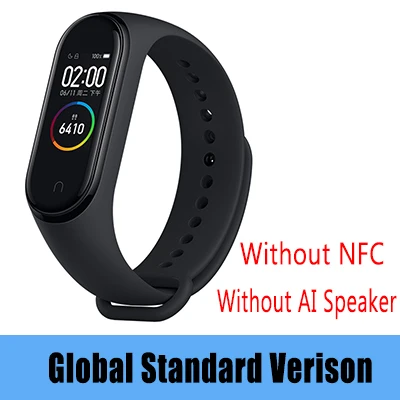 Xiaomi mi браслет 4 браслет mi band 4 Глобальный смарт-Браслет фитнес-трекер Xiaomi mi 4 браслет пульсометр SmartBand - Цвет: Global Version