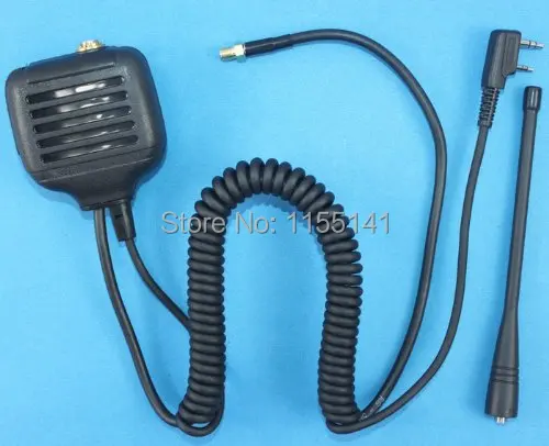 

Handheld Portable Speaker/Mic for Kenwood Baofeng WOUXUN HYT PUXING QUANSHENG Radio +SMA-F Antenna