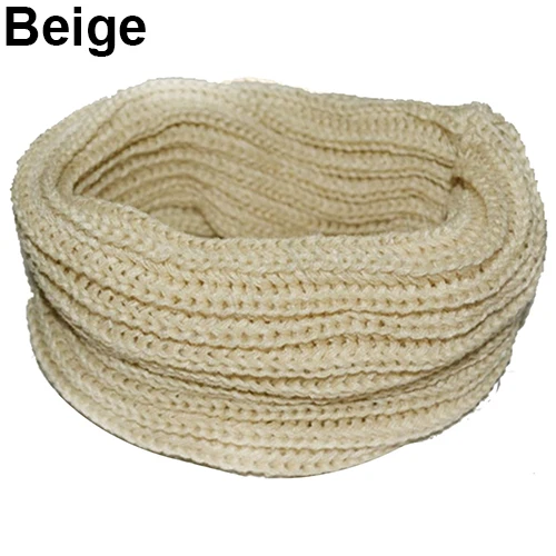 Мода унисекс Зима Теплый Бесконечность Круг кабель вязать хомут шеи длинный шарф