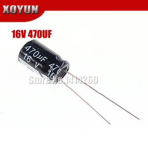 20 шт., высококачественный электролитический конденсатор 16 В 470 мкФ 8*12 мм 470 мкФ 16 в 8*12