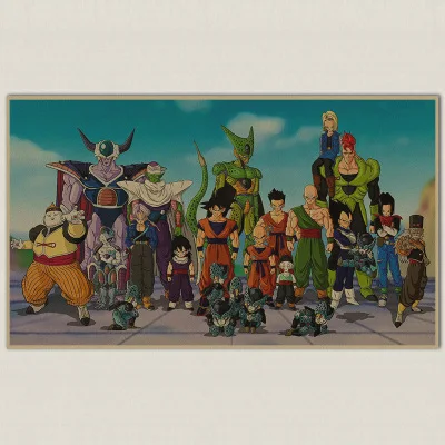 Смайл смейк Joy Dragon Ball японское аниме Манга Акира Торияма Ретро ВИНТАЖНЫЙ ПЛАКАТ