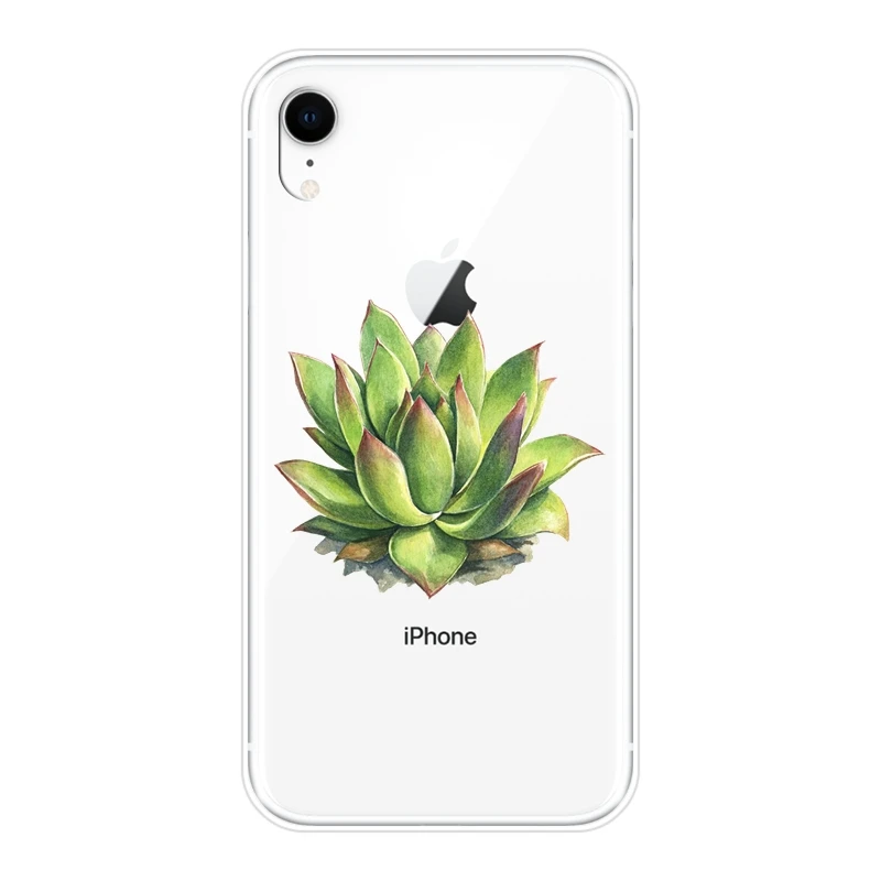 Задняя крышка для Apple iPhone X XR XS MAX 8 7 6 S мягкий силиконовый чехол телефона с цветами