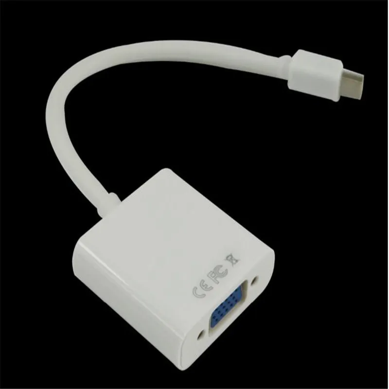 Видеоадаптер BESIUNI Mini DP 1080p с интерфейсом Thunderbolt для кабелей VGA Apple|dp to vga adapter|dp vgamini