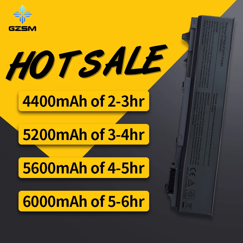 HSW Аккумулятор для ноутбука dell Latitude E6400 M2400 E6410 E6510 E6500 M4400 M4500 PT436 PT437 KY477 KY265 KY266