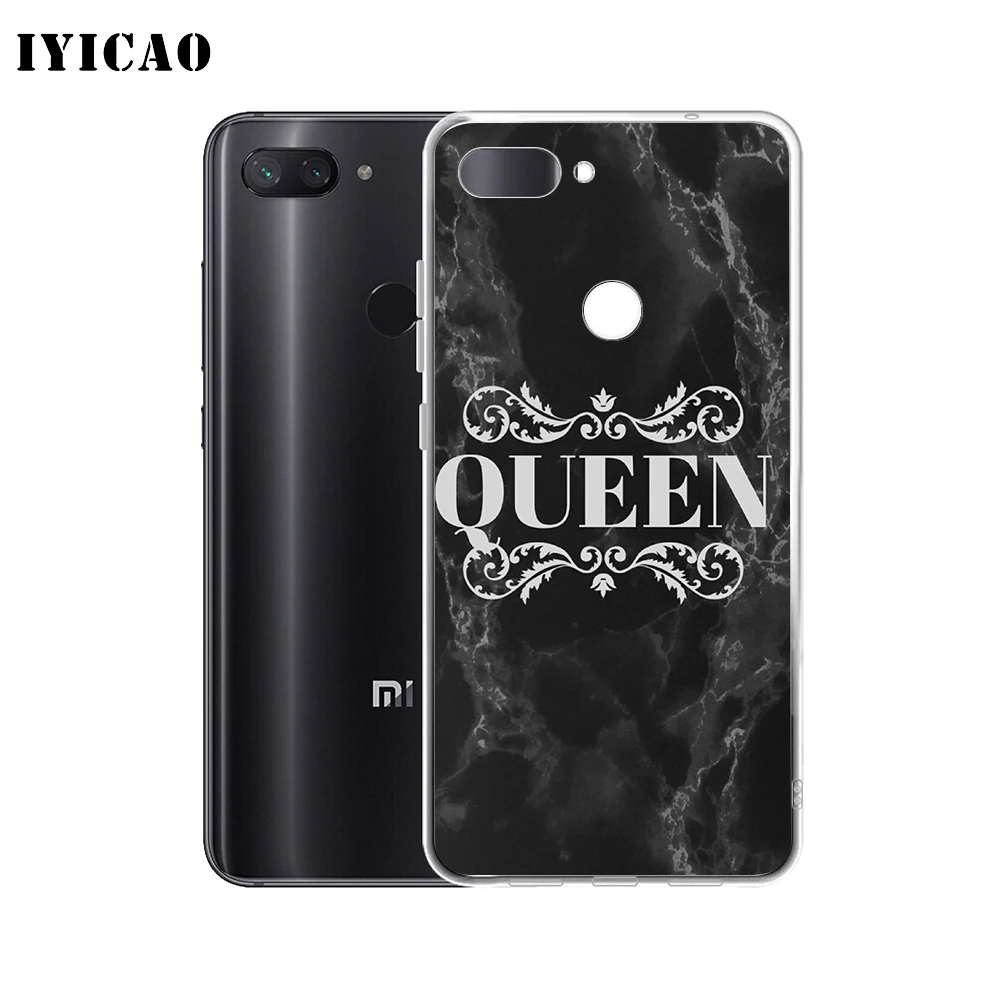 Мягкий силиконовый чехол для телефона IYICAO King Queen Crown Xiaomi Redmi 4A 5A 6A Note 7 6 5 Pro Plus 4X Prime |