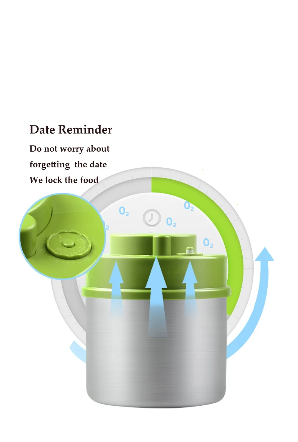 Вакуумный Герметичный контейнер из нержавеющей стали вакуумная пищевая банка