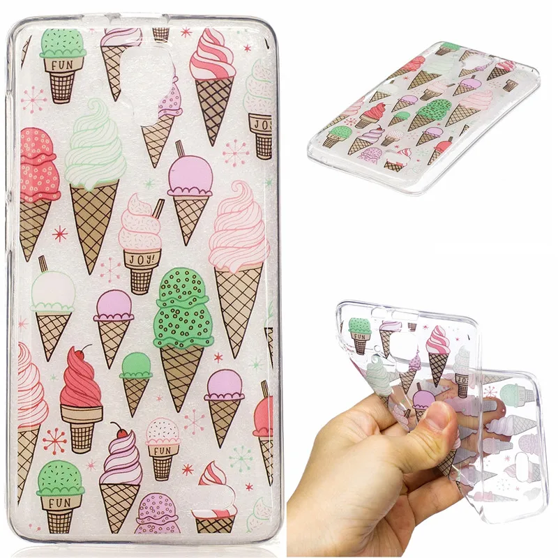New luxury Silicon lucent Case for Lenovo A536 A2010 S850 case cover ultra soft TPU cute cartoon cat Cover funda |