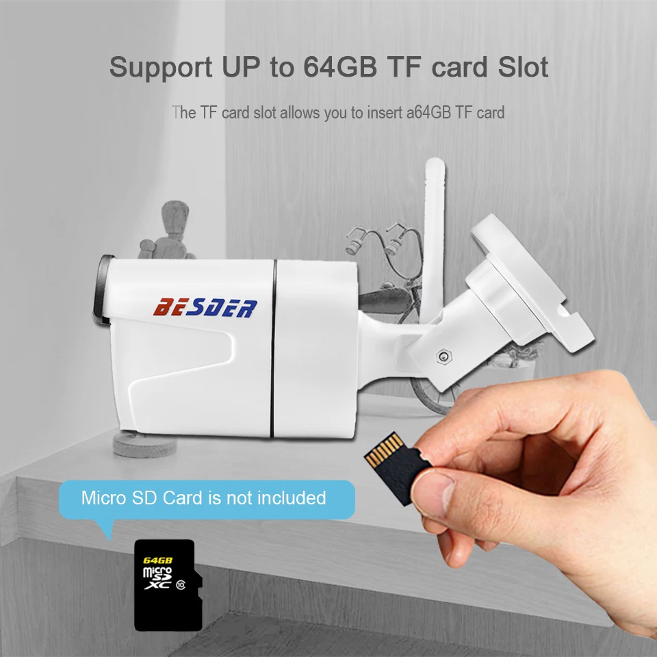 BESDER Fulll HD 1080P 960P 720P IP WIFI камера IR 20M ночное видение 1.0MP 2MP Bullet Security CCTV беспроводная P2P