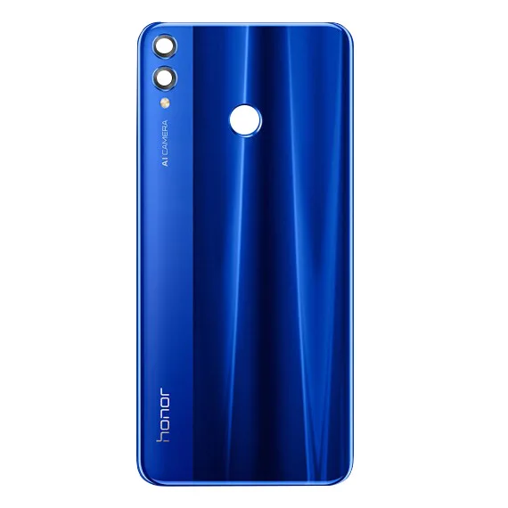 Blue Huawei аккумулятор стекло задняя крышка Дверь для HuaWei Honor 8X дверь задний корпус задняя крышка защитный чехол для телефона - Цвет: Blue