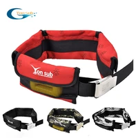 scuba adjustable 43 pocket diving weight belt with stainless steel buckle water sport equipment for underwater hunting 4 colors