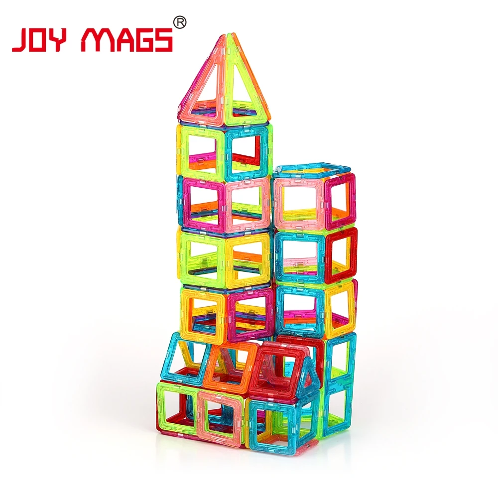 JOY MAGS игрушка мини Магнитная 100/110/130 шт./лот строительные блоки игрушки DIY 3D Магнитный конструктор развивающие кирпичи
