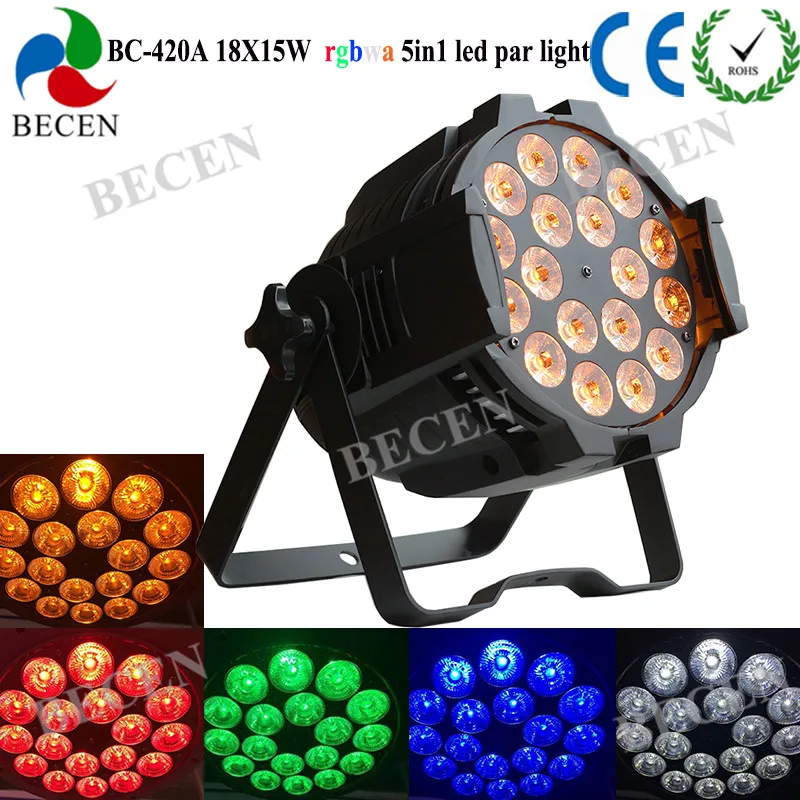8 шт. 18x15 Вт led Par light RGBWA Led lighti для клубного бара DJ сценическая вечеринка Свадьба |