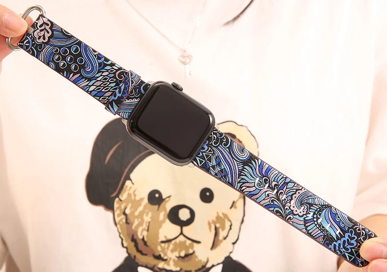 Ремешок для apple watch 42 мм 38 мм 44 мм 40 мм кожаный ремешок pulseira аксессуары для apple watch браслет correa iwatch 4 3 2 1
