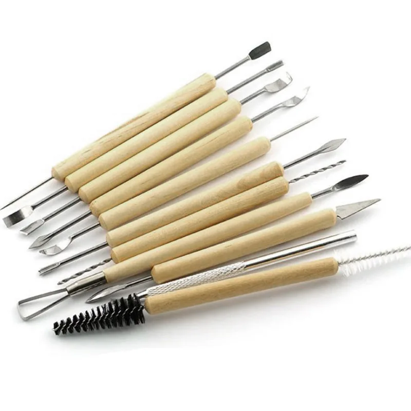 30 шт. полимерная глиняная скульптура набор резьбы по дереву модели искусства