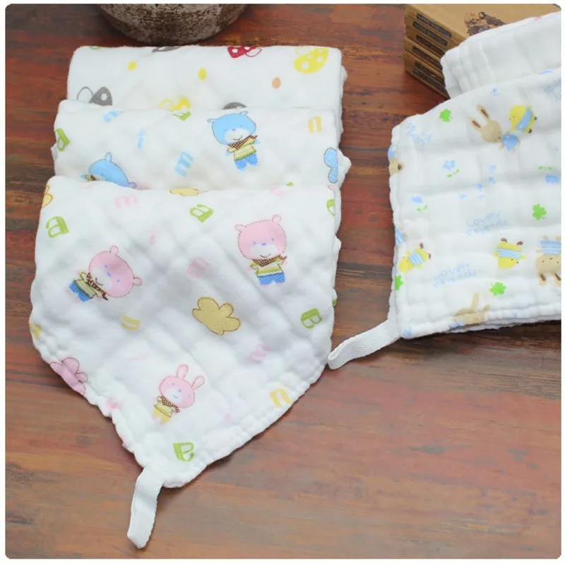 Детское газовое полотенце для лица с 6 слоями уплотненное мягкое воздушным