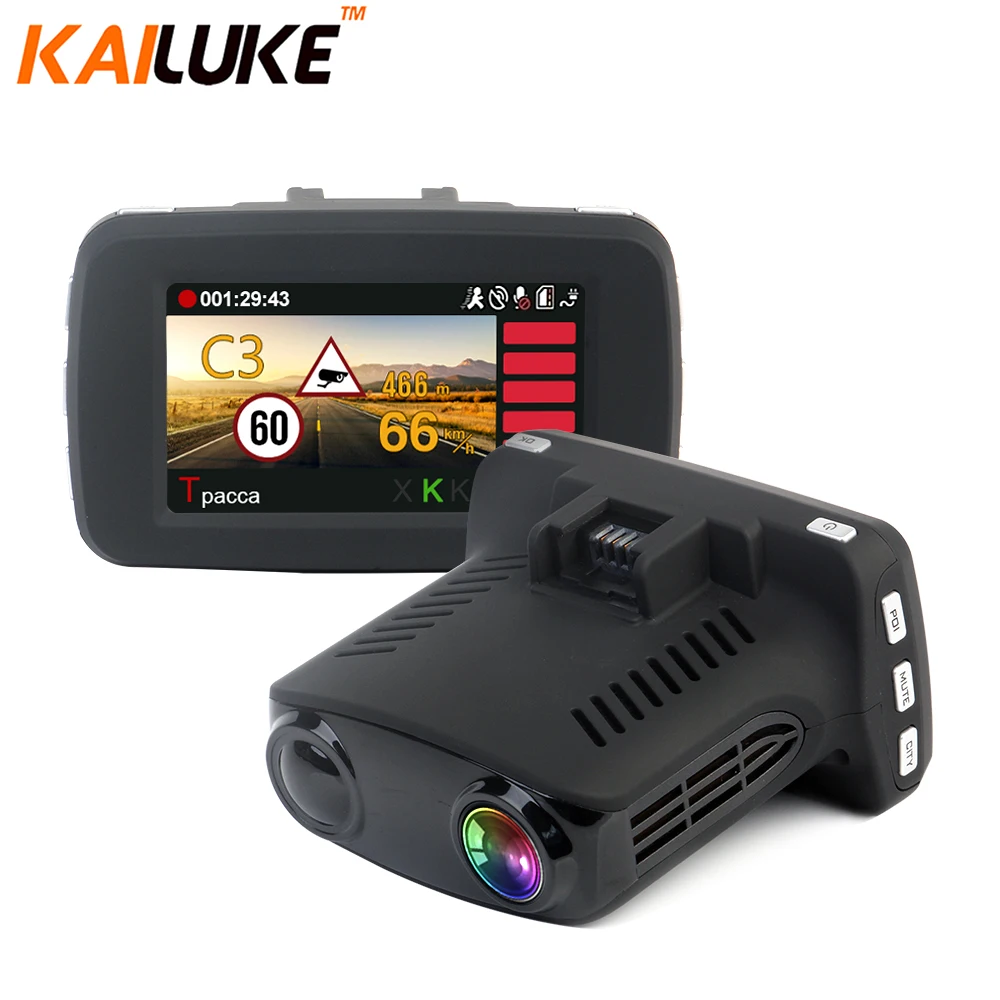 Kailuke Ambarella a7la50 GPS радар автомобилей Камера Видеорегистраторы для Радар detetor DVRs