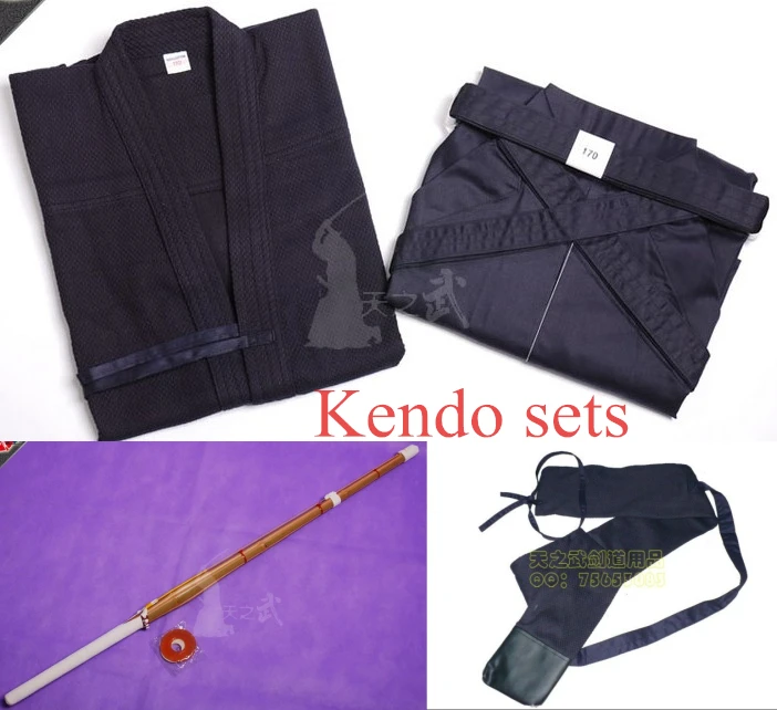 Бесплатная доставка комплекты kendo высокого качества (kendogi hakama нож и сумка) по