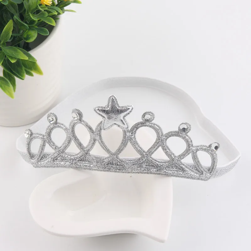 Детские блестящие повязки на голову эластичные ленты для волос девочек тиара
