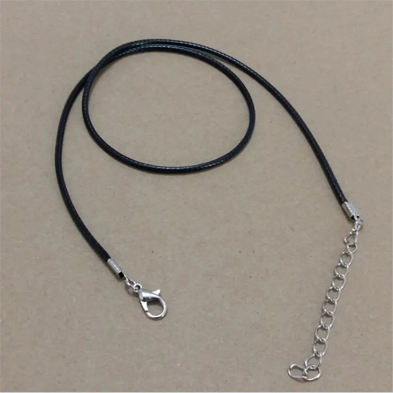 Новинка 2017 оптовая продажа регулируемое черное ожерелье плетеный шнур из