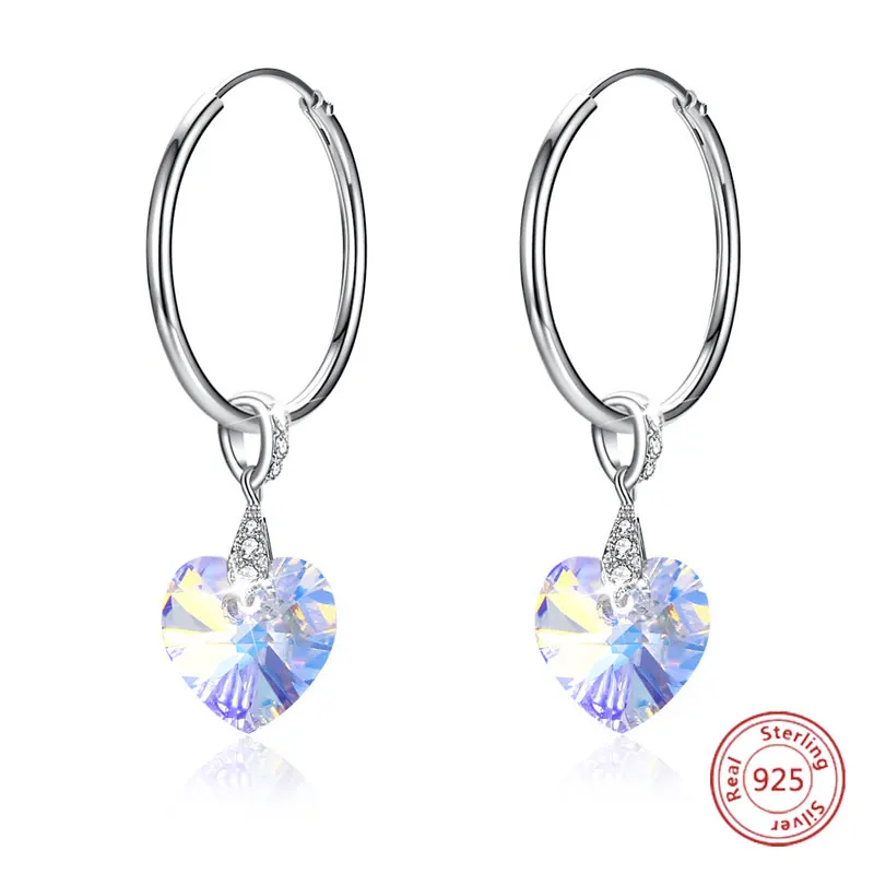 Женские серьги-кольца из серебра 2019 пробы с круглыми звеньями | Украшения и