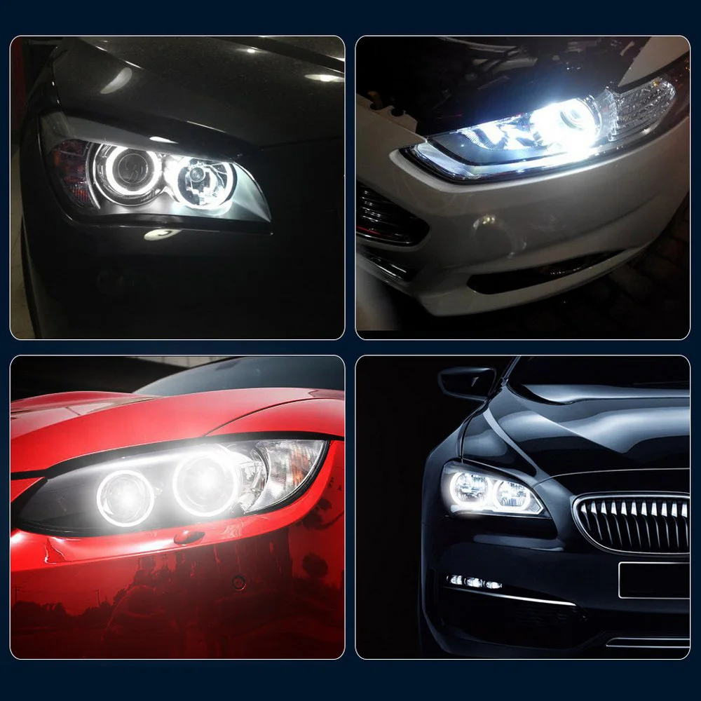 1 пара 10 Вт Светодиодные Автомобильные фары для BMW 5 E39 E60 6 7 Series X3 X5 E53 w 6000K