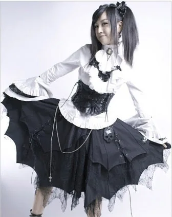 Японская рубашка принцессы в стиле Харадзюку готический стиль барокко с