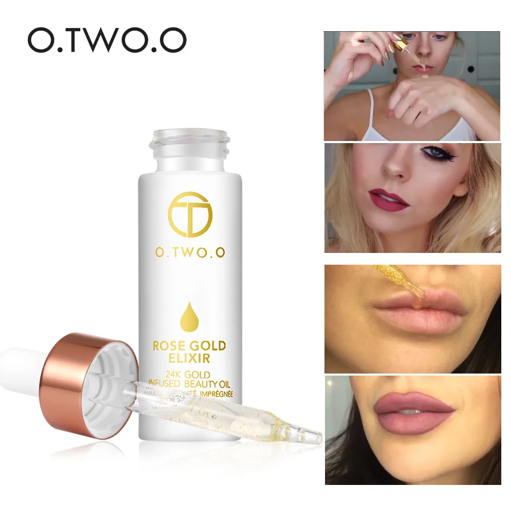 Эликсир для кожи O.TW O.O 24k под розовое золото эфирное масло макияжа лица перед