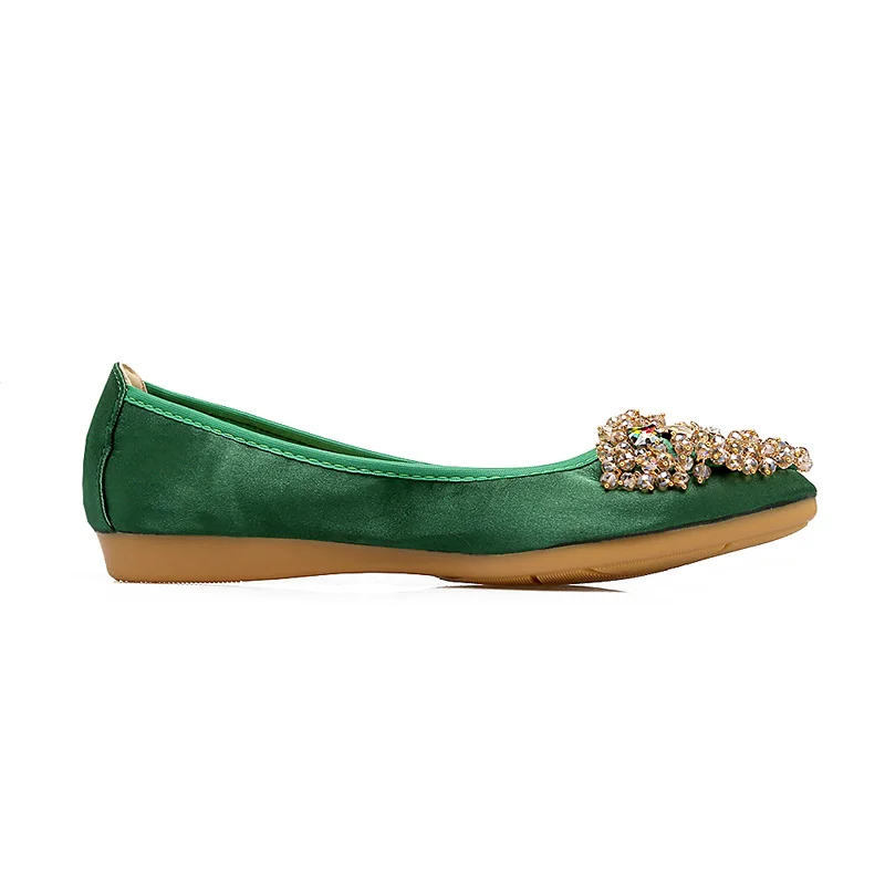 2019 г. модная женская обувь на плоской подошве со стразами zapatos mujer Демисезонная