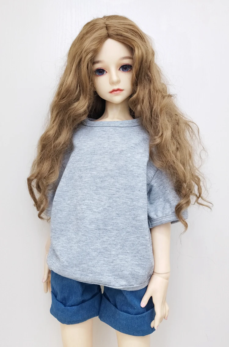 

BJD doll dress is suitable for 1/3 1/4 1/6 doll size color t-shirts shirts and jeans for both men and women doll accessories