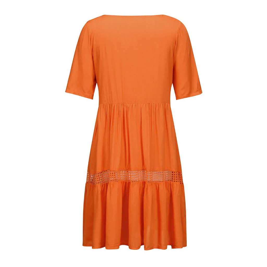 Женское летнее платье в стиле бохо открытые вечерние платья с коротким рукавом