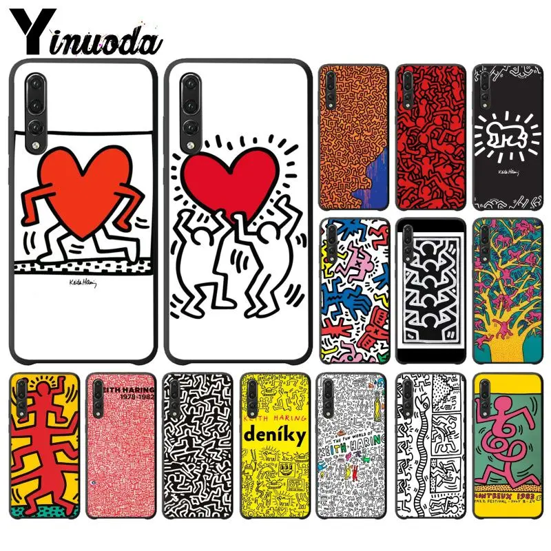 Yinuoda Keith Haring art Роскошные уникальные красочные милые аксессуары для телефонов