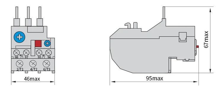 DELIXI JRS1D-25 9-13A реле тепловой перегрузки