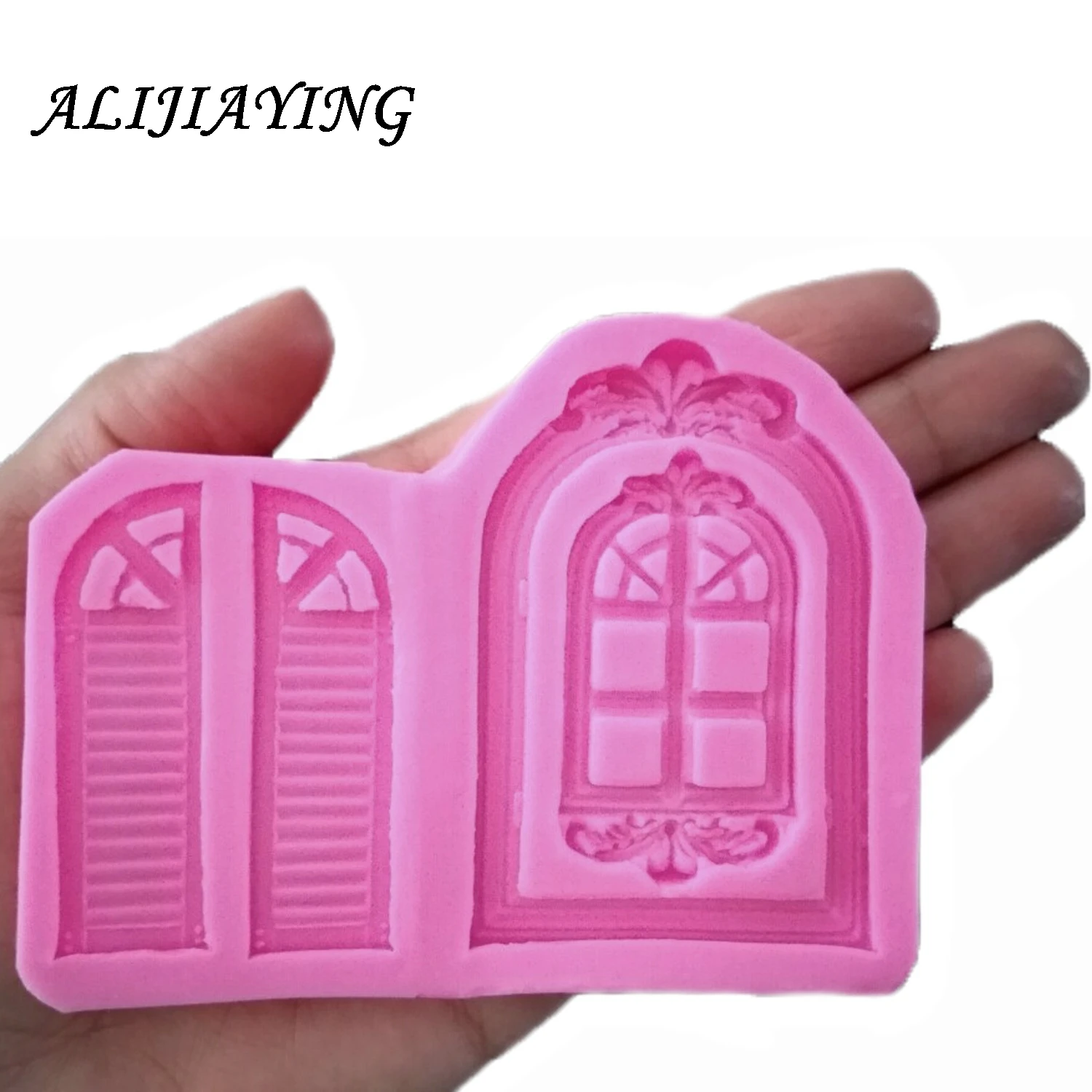

1Pcs DIY Retro Door Window Border Silicone Molds Cupcake Fondant Cake Decorating Tools Gumpaste Chocolate D0969