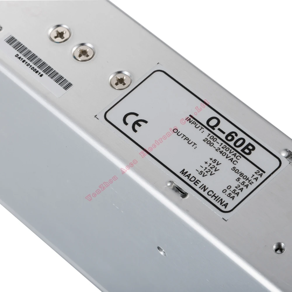 Q 60W Quad выходной Тип 5v 12v Промышленный источник питания трансформатор для CCTV 3D