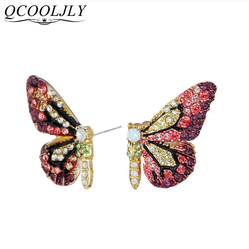 Масло для ногтей серьги-гвоздики в виде бабочки стразы дикие животные женские