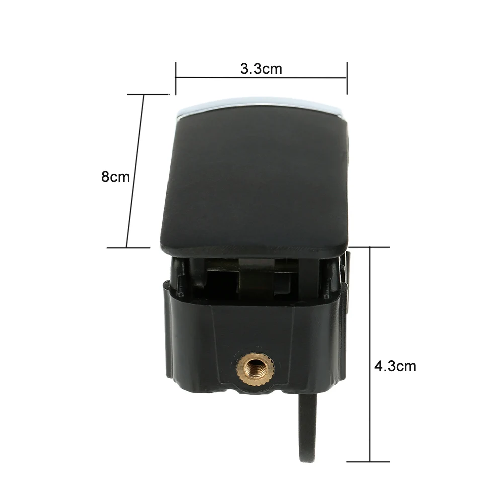 Черного цвета автомобильный стиль левый руль перчаточный ящик Крышка Ручка