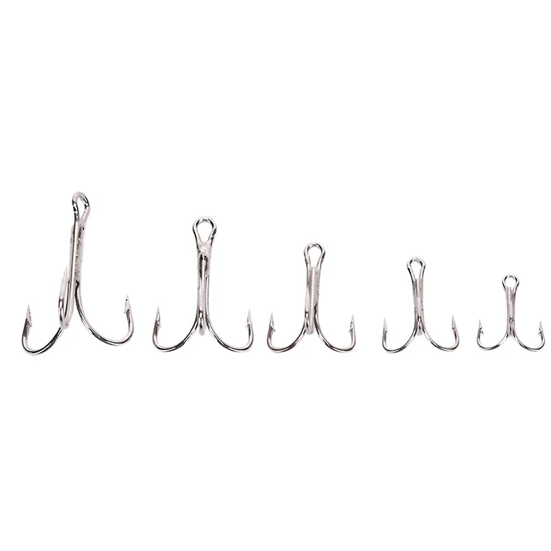 10 шт. рыболовные крючки из высокоуглеродистой стали тройной черный рыболовный