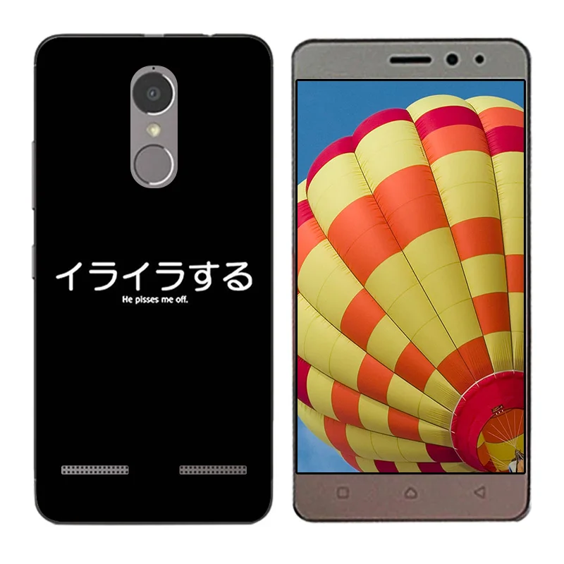 Soft TPU Cases for Lenovo K6 Power Covers Shel Black Letters Printing K6power Combo Cover K 6 Phone Bag |