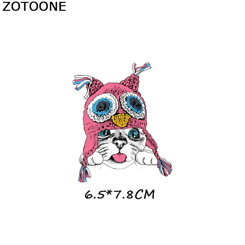 1081 ZOTOONE милые Мультяшные нашивки в виде животных теплопередача железа на патч для футболки детский подарок DIY Одежда Наклейки теплопередача G - Цвет: 1081