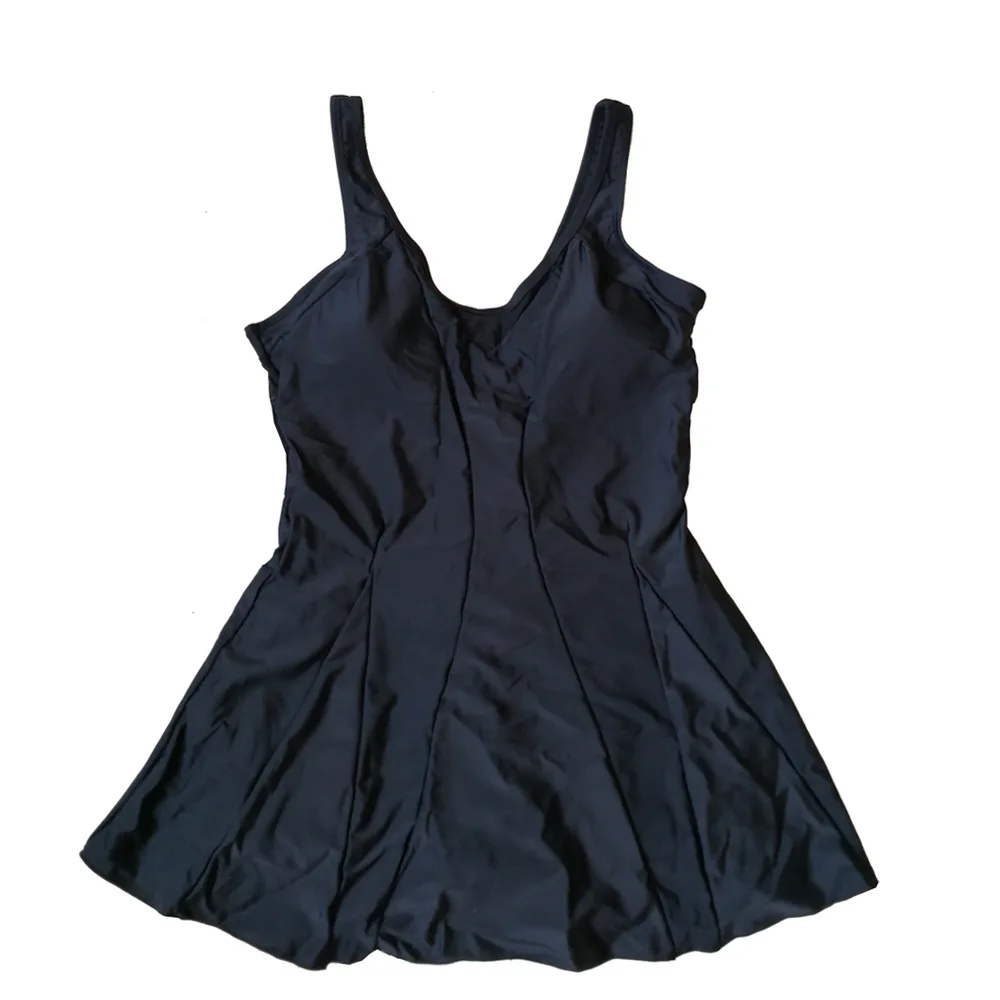 v-neck PARAKINI танкини Плавание костюм Для женщин Плавание юбки размера плюс Одна деталь Плавание одежда Tankin Винтаж большой Размеры Плавание Сетка Пляжная одежда - Цвет: v-neck