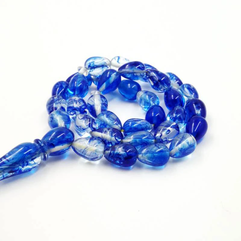 Синяя Смола Tasbih Man's tesbih Ramadan Kareem|Плетеные браслеты| |