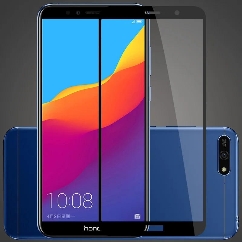 MAKAVO для Huawei Y6 Prime 2018 закаленное стекло 2.5D полное покрытие Защитная пленка экрана 2