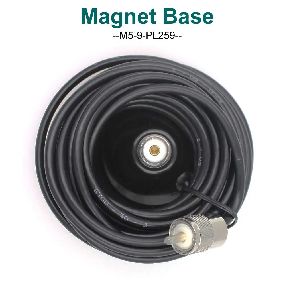 Cable-5M Mount-9cm Магнитное крепление антенны 3 м 5 м кабель подачи для автомобиля Мобильный приемопередатчик автомобильная антенна 9 см диаметр 11,5 см Магнитная антенна автомобильная присоска - Цвет: Cable-5M Mount-9cm